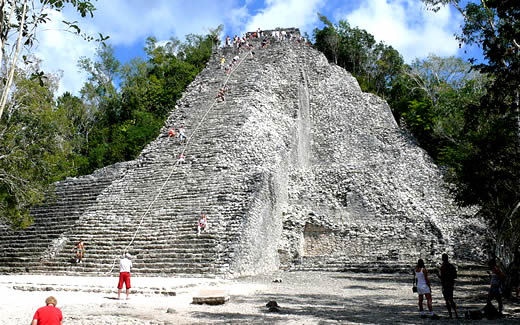 Coba's Nohoch Mul pyramid